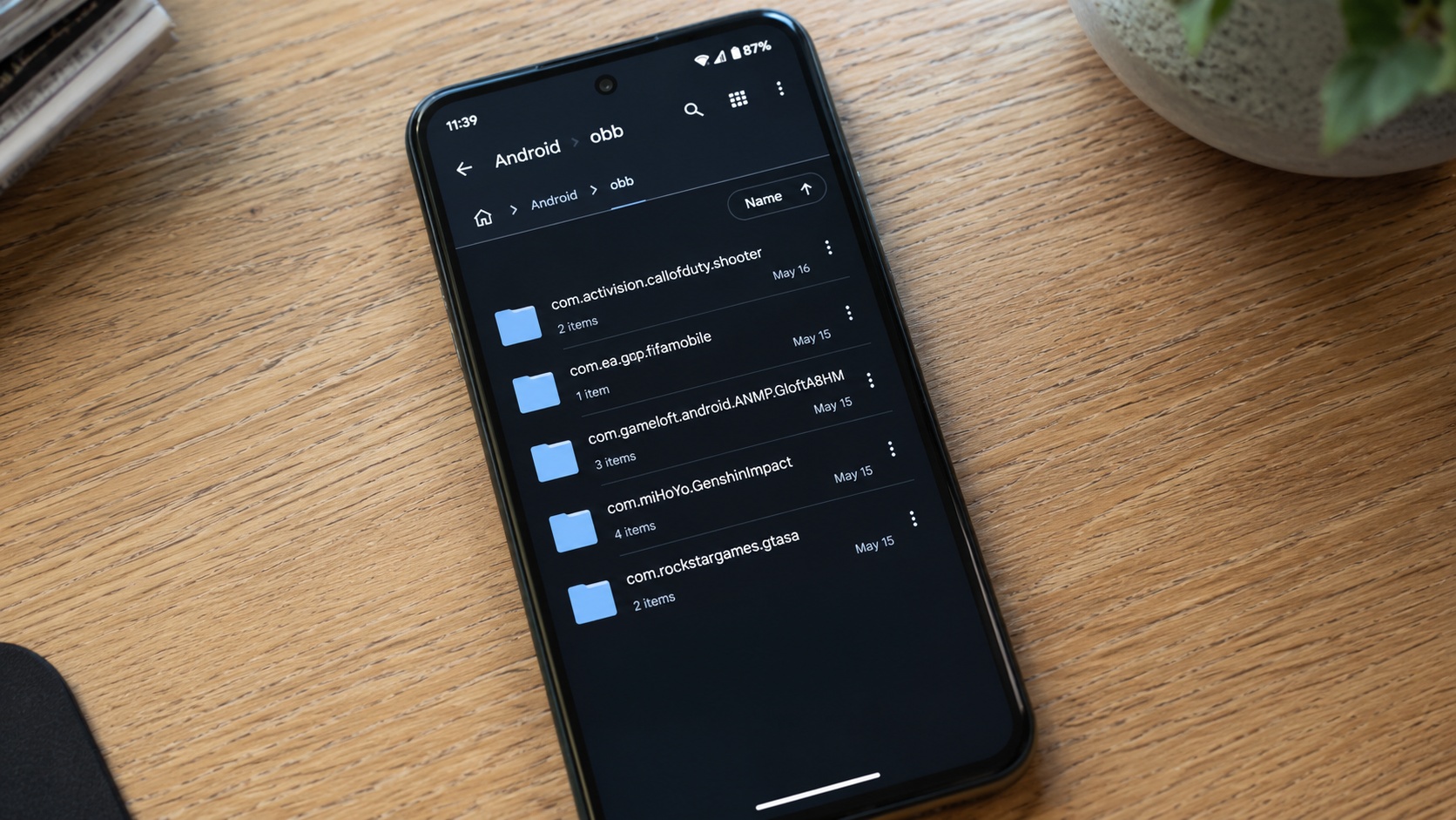 Папка Android obb на смартфоне